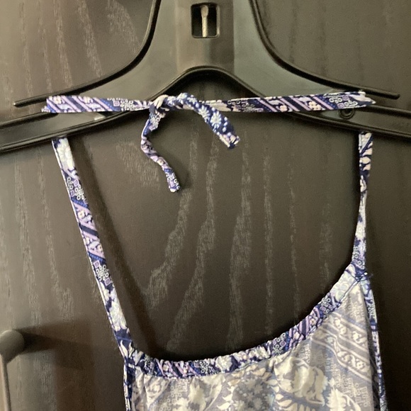 Blue floral summer dress for girls - Picture 4 of 4